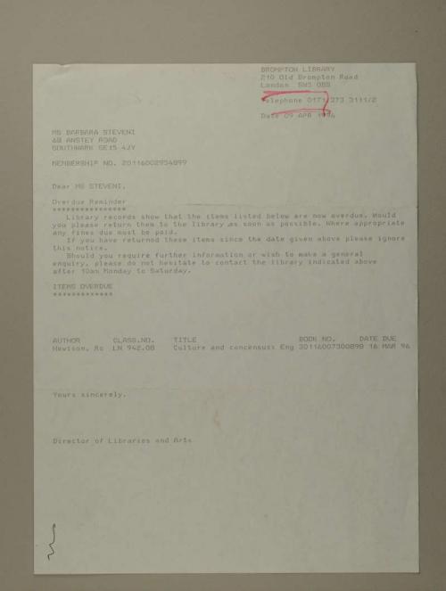 Photograph of item