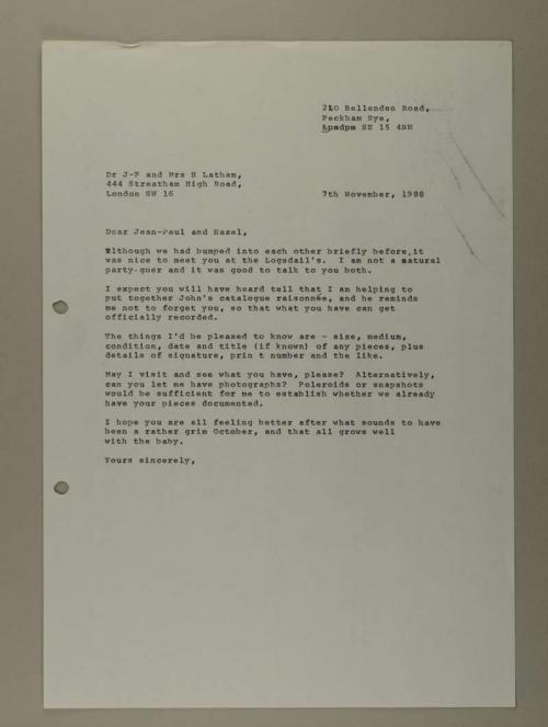 Photograph of item