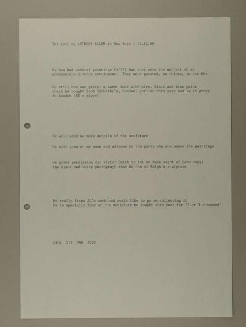 Photograph of item