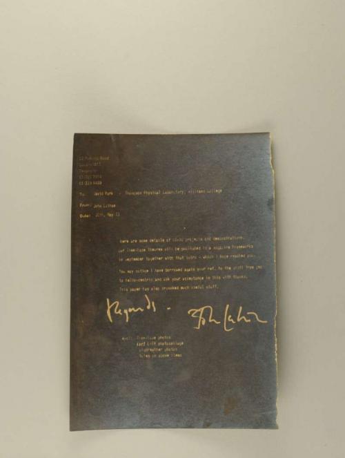 Photograph of item