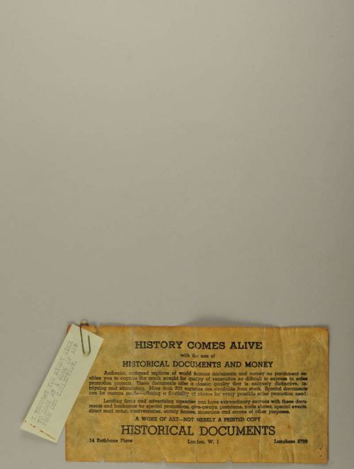 Photograph of item
