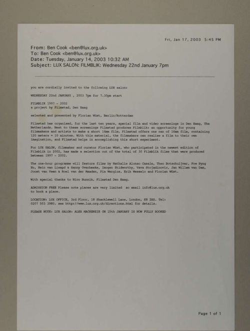 Photograph of item