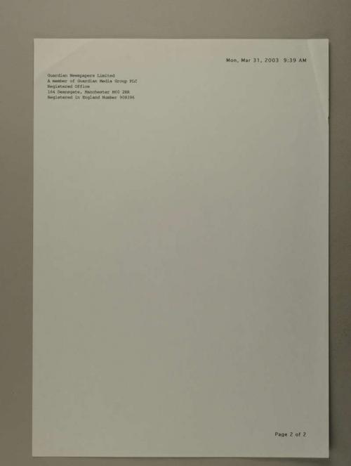 Photograph of item