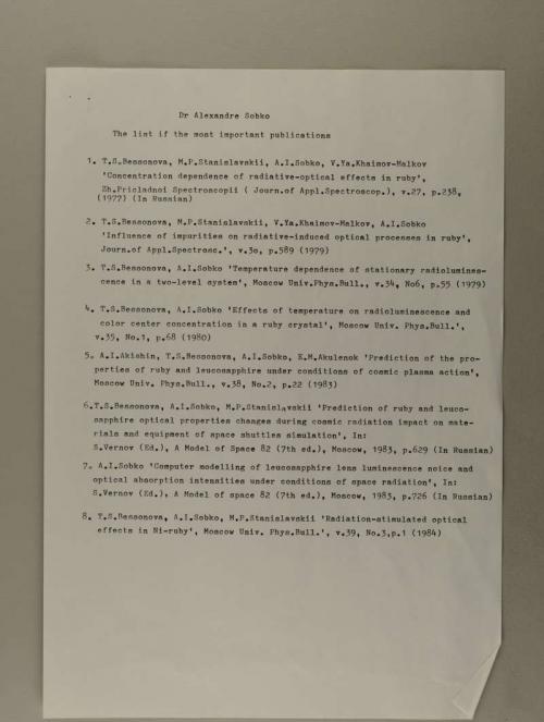 Photograph of item