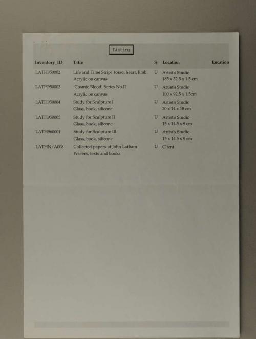 Photograph of item