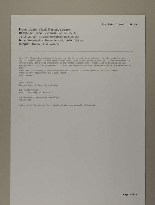 Photograph of item