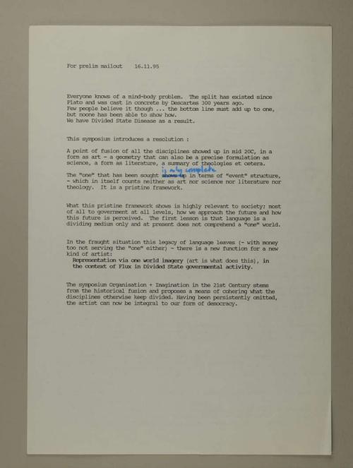 Photograph of item
