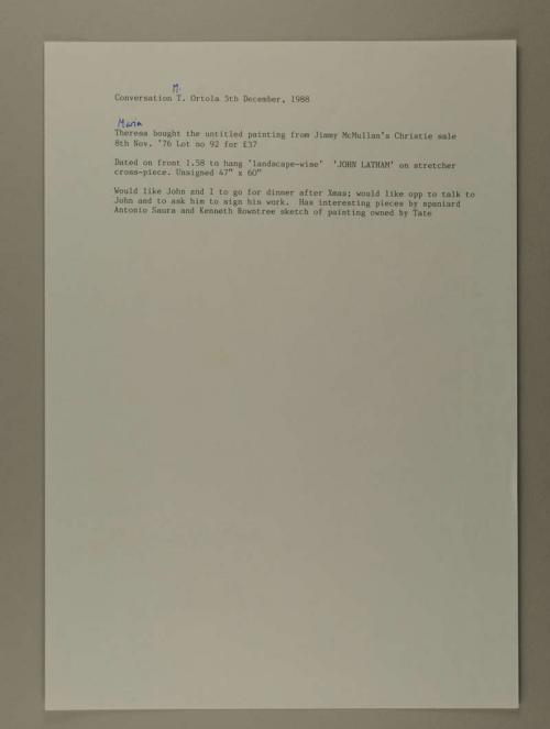Photograph of item