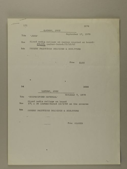 Photograph of item