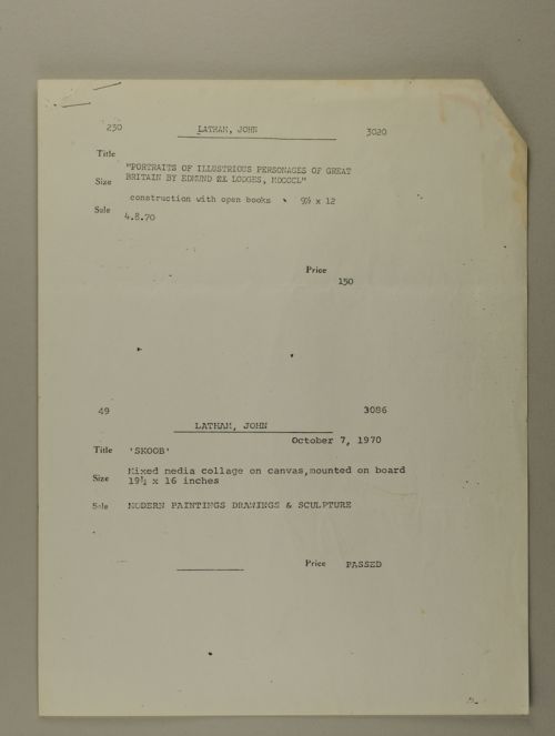 Photograph of item
