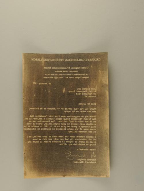 Photograph of item