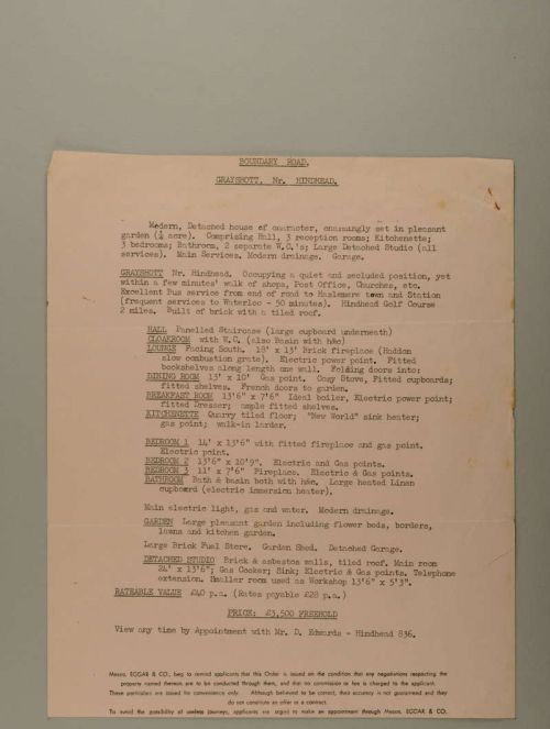 Photograph of item