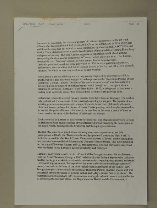 Photograph of item