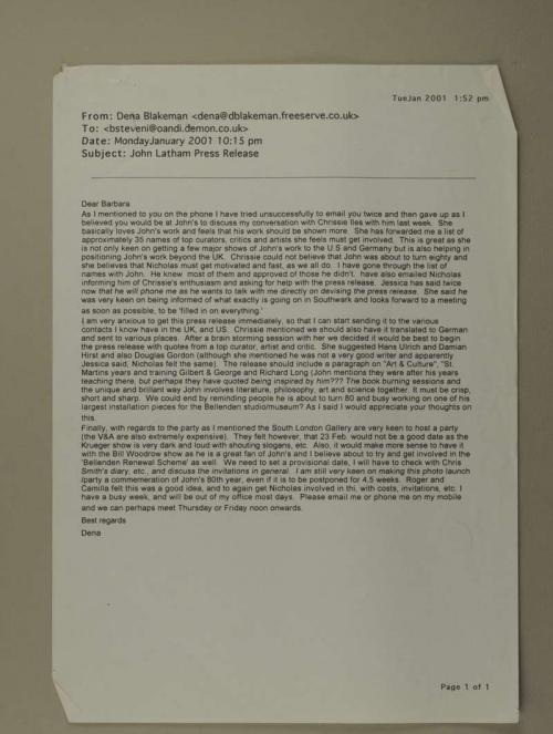 Photograph of item