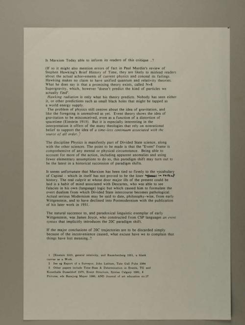 Photograph of item