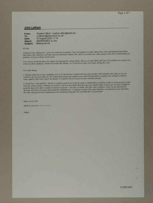 Photograph of item