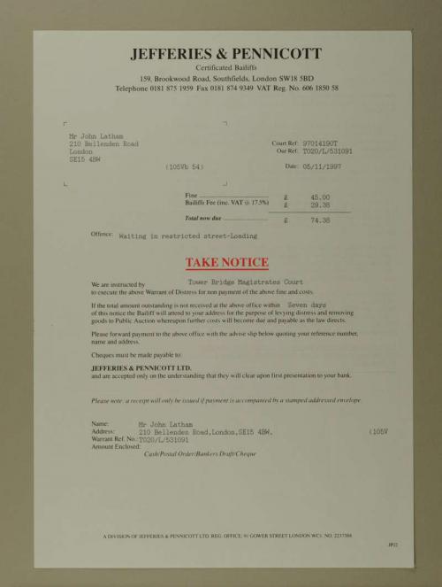 Photograph of item